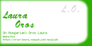 laura oros business card